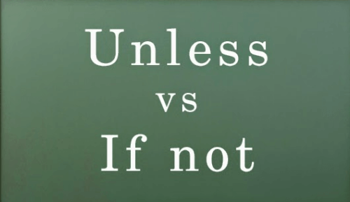 عبارات شرطی مخفف و استفاده از 'Unless' و 'If Not'